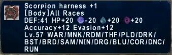 Scorpion harness +1 - HorizonXI